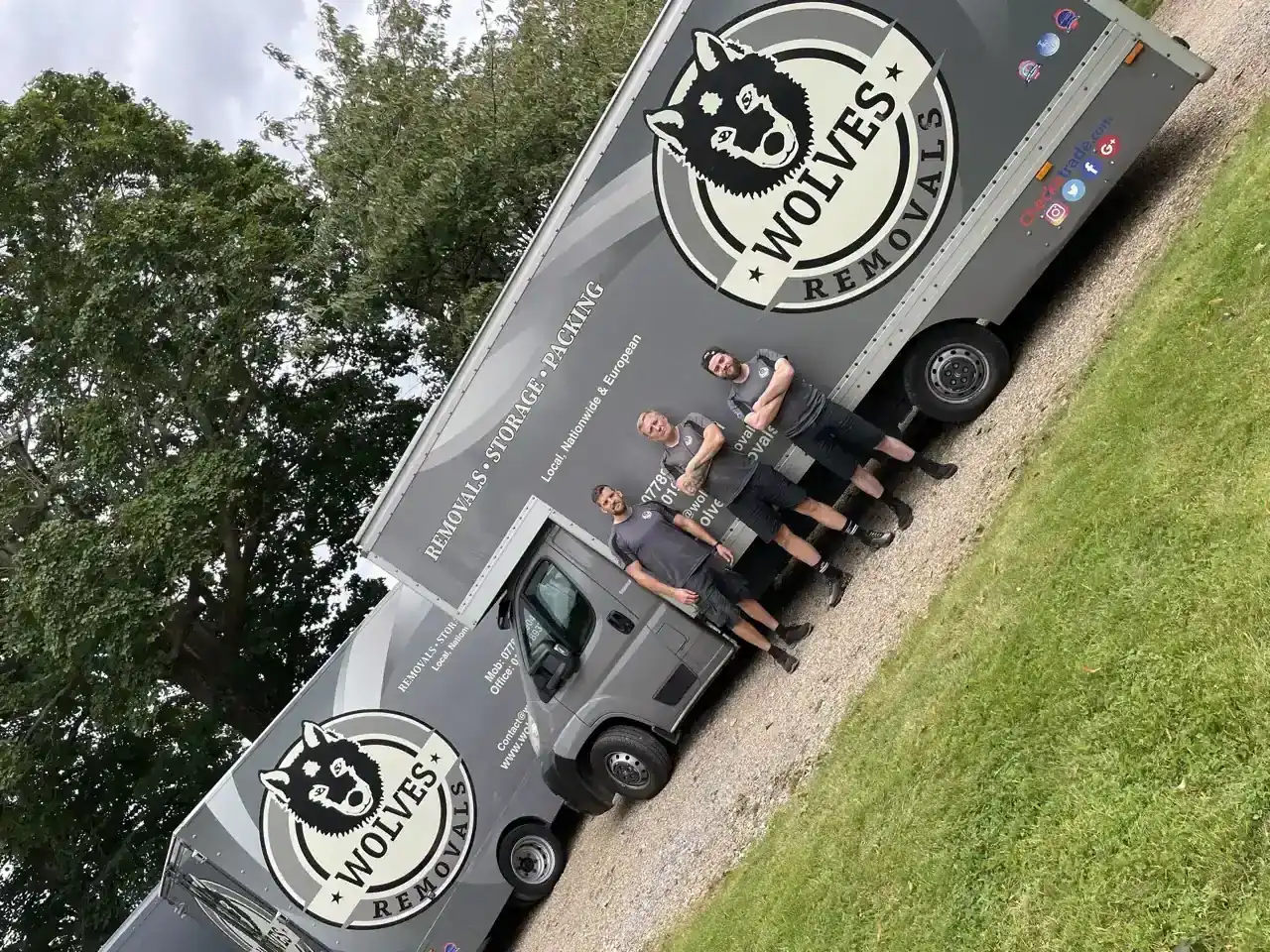 Wolves removals lorry and crew