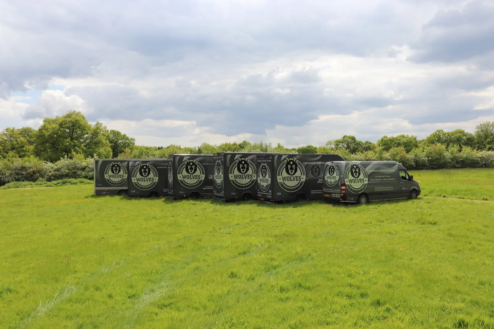 Wolves self storage containers field